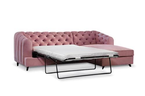 Sofa narożna Franco z funkcją spania... nowoczesny chesterfield 
